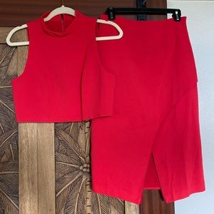 Black Halo Juma 2 Piece Set. Red. Size 4.